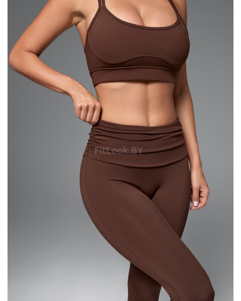 Спортивные леггинсы Брауни с широким поясом