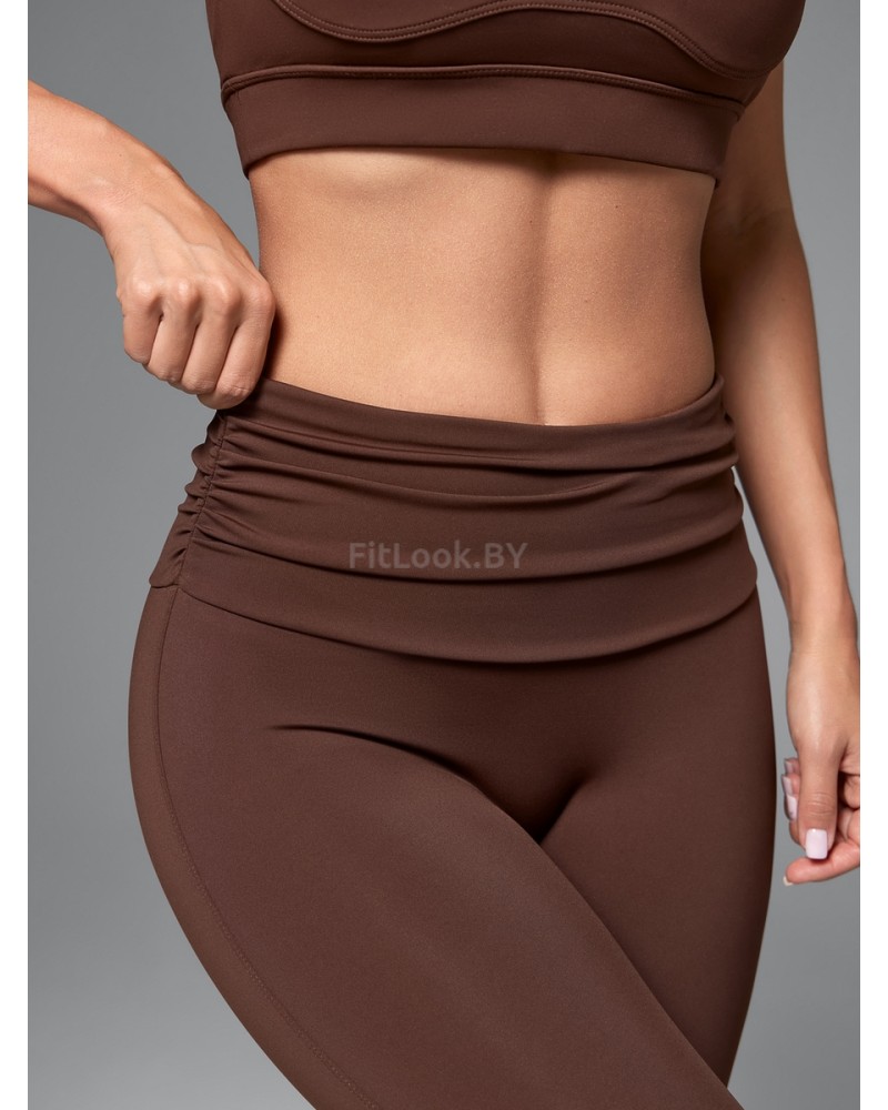 Спортивные леггинсы Брауни с широким поясом