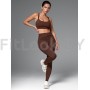 Спортивные леггинсы Брауни с широким поясом