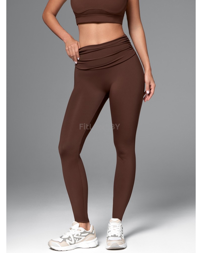 Спортивные леггинсы Брауни с широким поясом