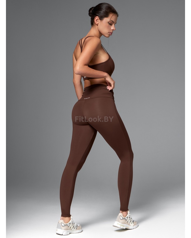 Спортивные леггинсы Брауни с широким поясом