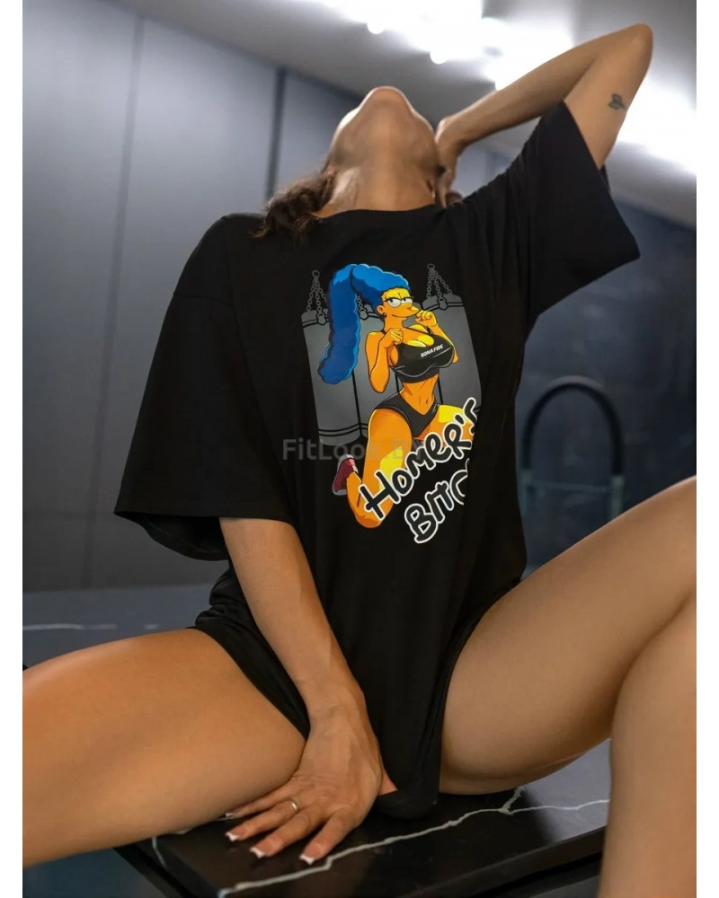 Футболка Bona Fide: OVERSIZE T-shirt "Homer's bitch"