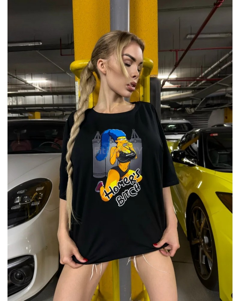 Футболка Bona Fide: OVERSIZE T-shirt "Homer's bitch"