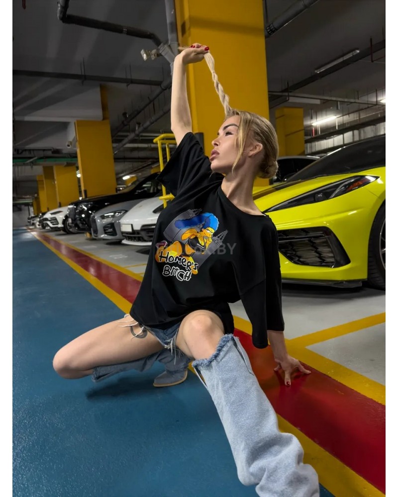 Футболка Bona Fide: OVERSIZE T-shirt "Homer's bitch"