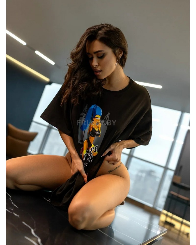 Футболка Bona Fide: OVERSIZE T-shirt "Homer's bitch"