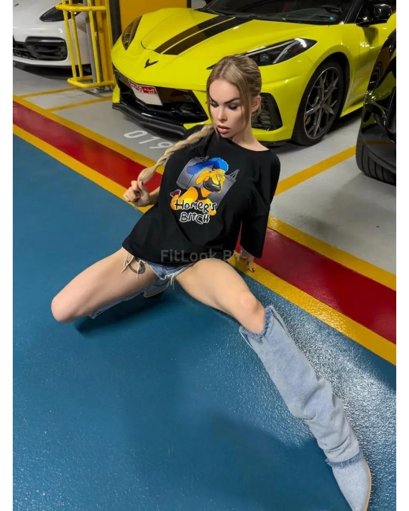 Футболка Bona Fide: OVERSIZE T-shirt "Homer's bitch"