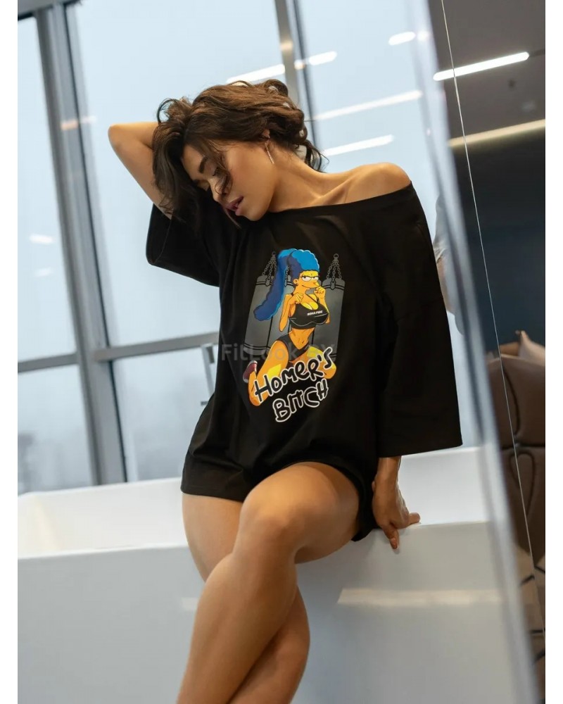 Футболка Bona Fide: OVERSIZE T-shirt "Homer's bitch"