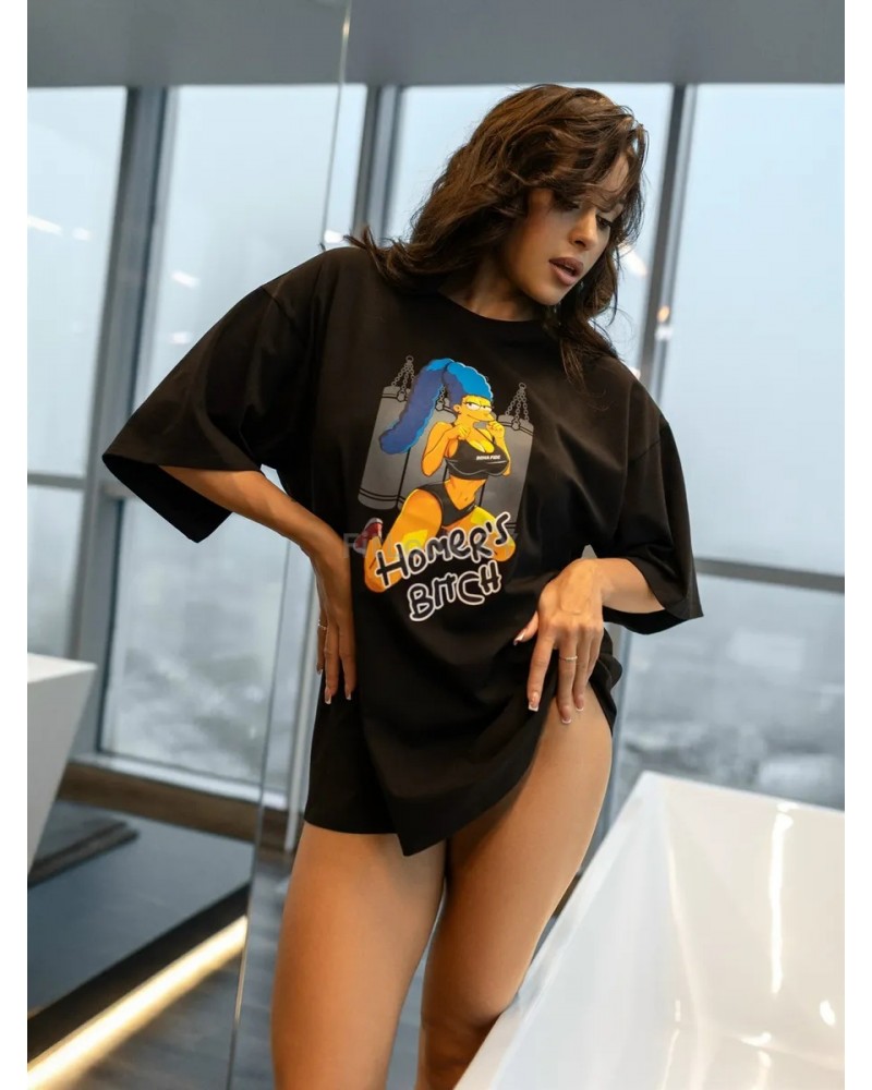 Футболка Bona Fide: OVERSIZE T-shirt "Homer's bitch"