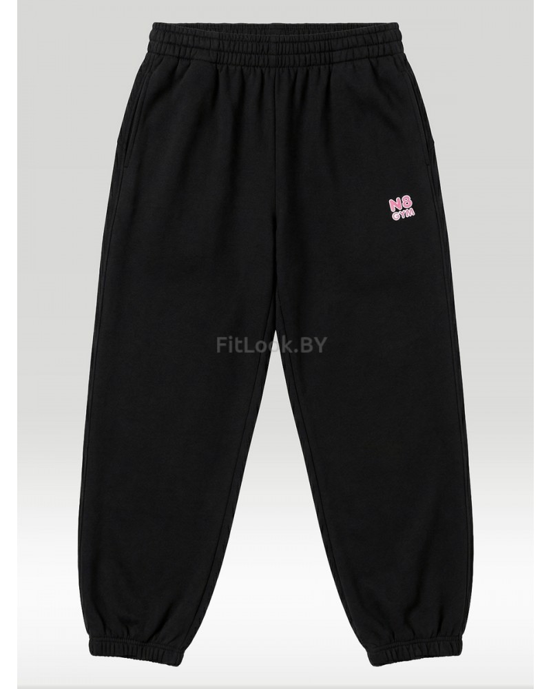 Спортивные брюки свободного кроя  GYM Bunny Black
