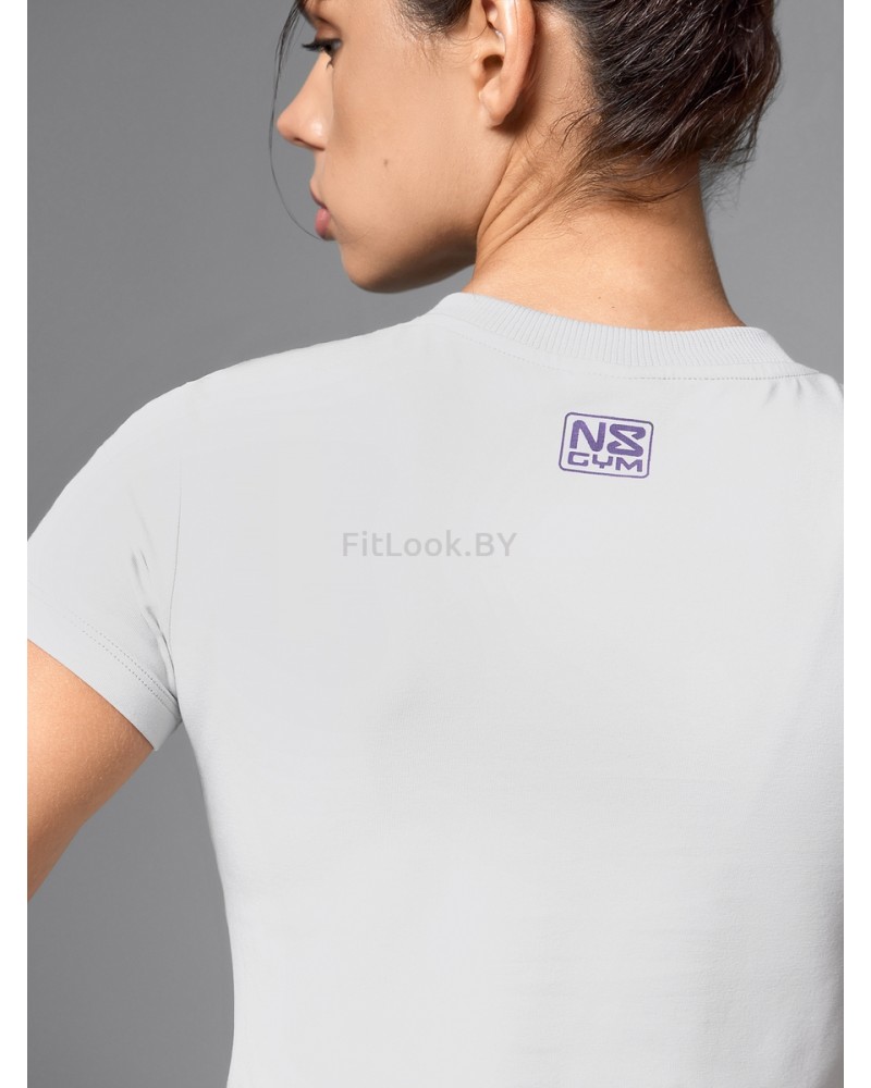 Укороченная спортивная футболка из хлопка GYM Bunny