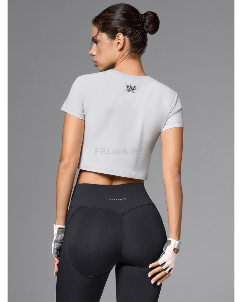 Укороченная спортивная футболка из хлопка GYM Bunny