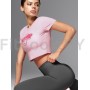 Укороченная спортивная футболка из хлопка Juicy Pump Pink