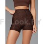 Спортивные шорты BROWN LEO с высокой посадкой