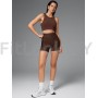Спортивные шорты BROWN LEO с высокой посадкой