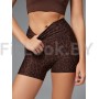 Спортивные шорты BROWN LEO с высокой посадкой