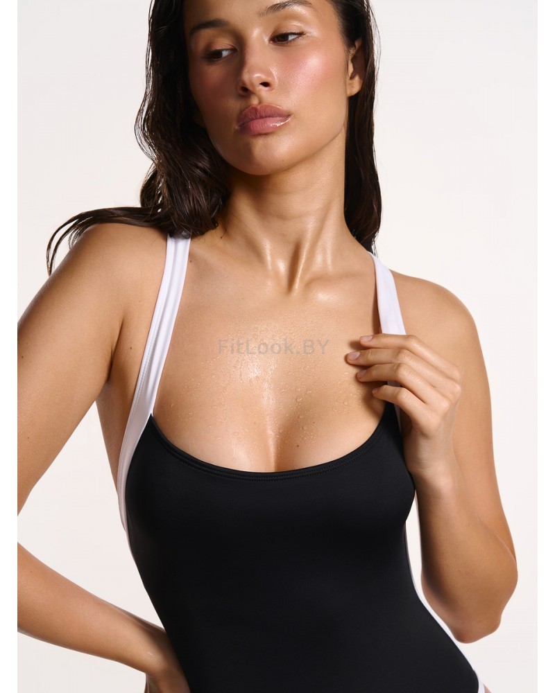 Купальник спортивный Neverlate Outlined Contrast Black