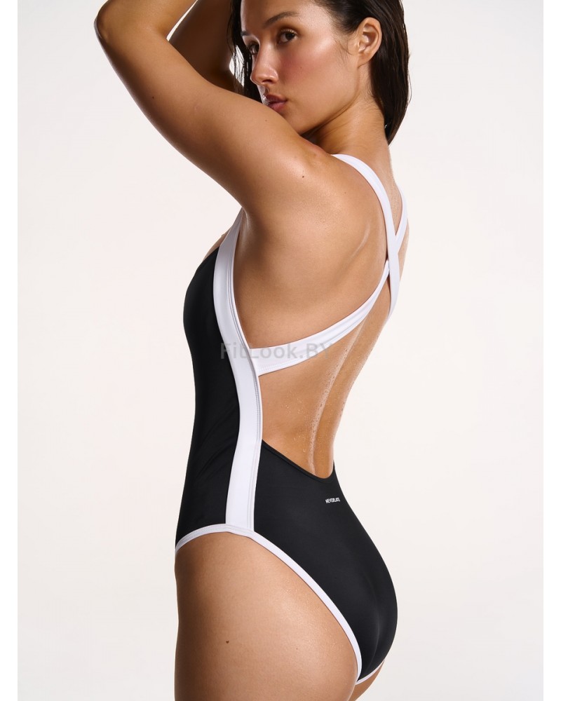Купальник спортивный Neverlate Outlined Contrast Black