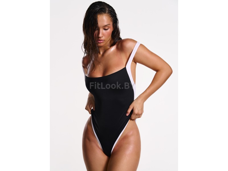 Купальник спортивный Neverlate Outlined Contrast Black