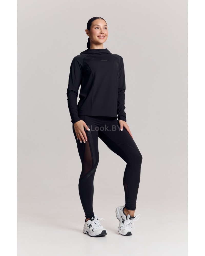 Лонгслив с капюшоном Astra Black