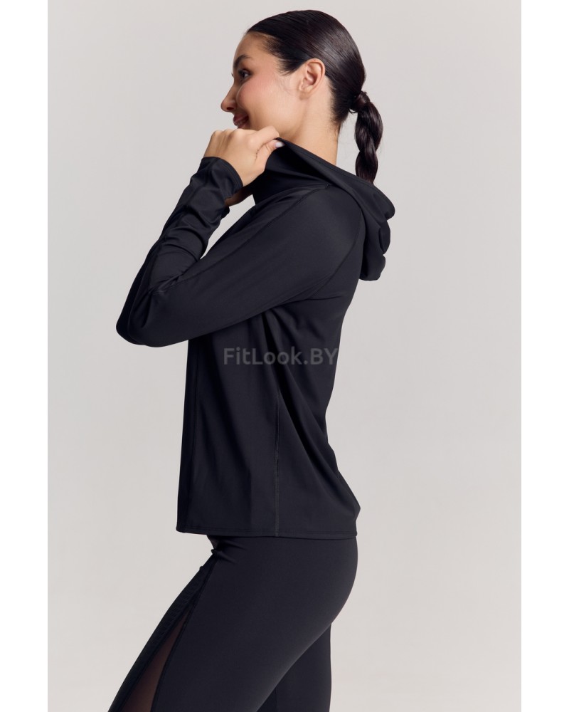 Лонгслив с капюшоном Astra Black