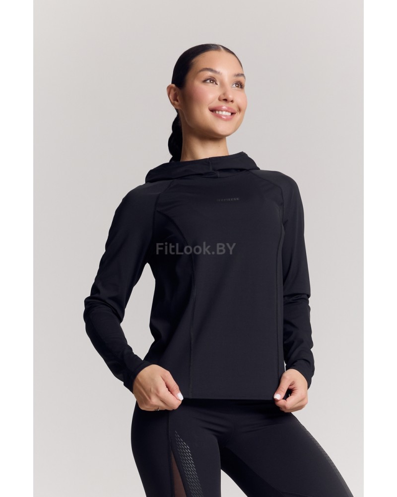 Лонгслив с капюшоном Astra Black