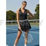 Теннисный костюм женский (юбка + поло)  Padel Core Black
