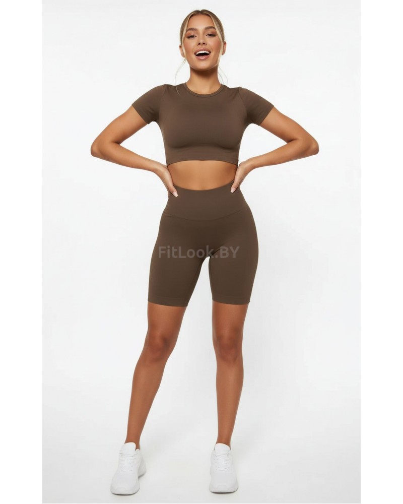 Велосипедки Hight Waist Brown