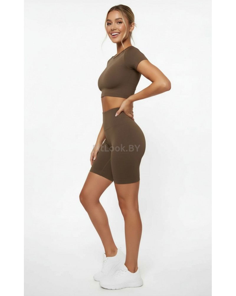 Велосипедки Hight Waist Brown
