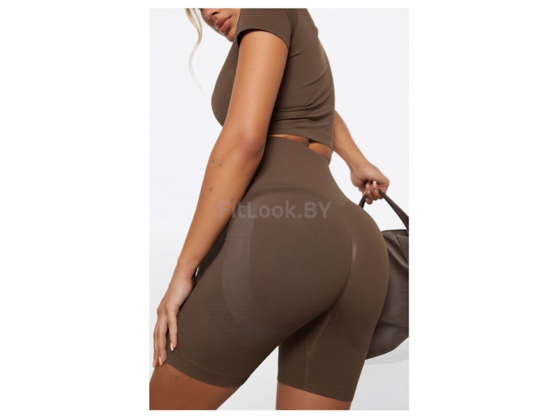 Велосипедки FITBASE High Waist Brown