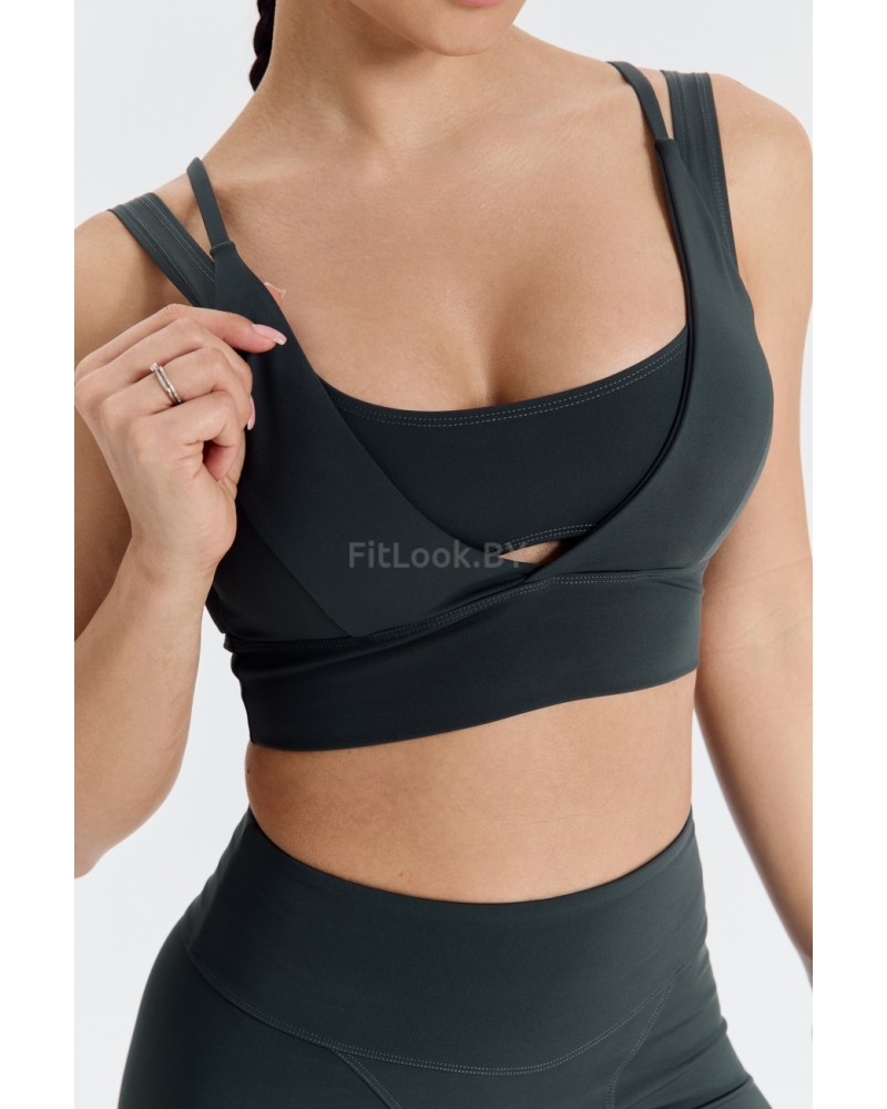 Топ для фитнеса Forstrong Star Dark Green