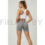 Серые спортивные шорты со сборочкой ShapeUp Grey