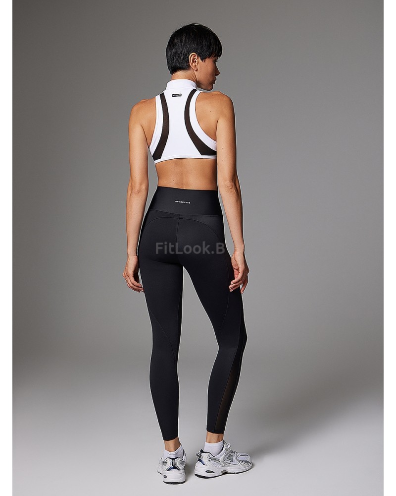 Белое спортивное бра на молнии Neverlate