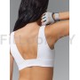 Спортивный топ-бра белый с лёгкой поддержкой
