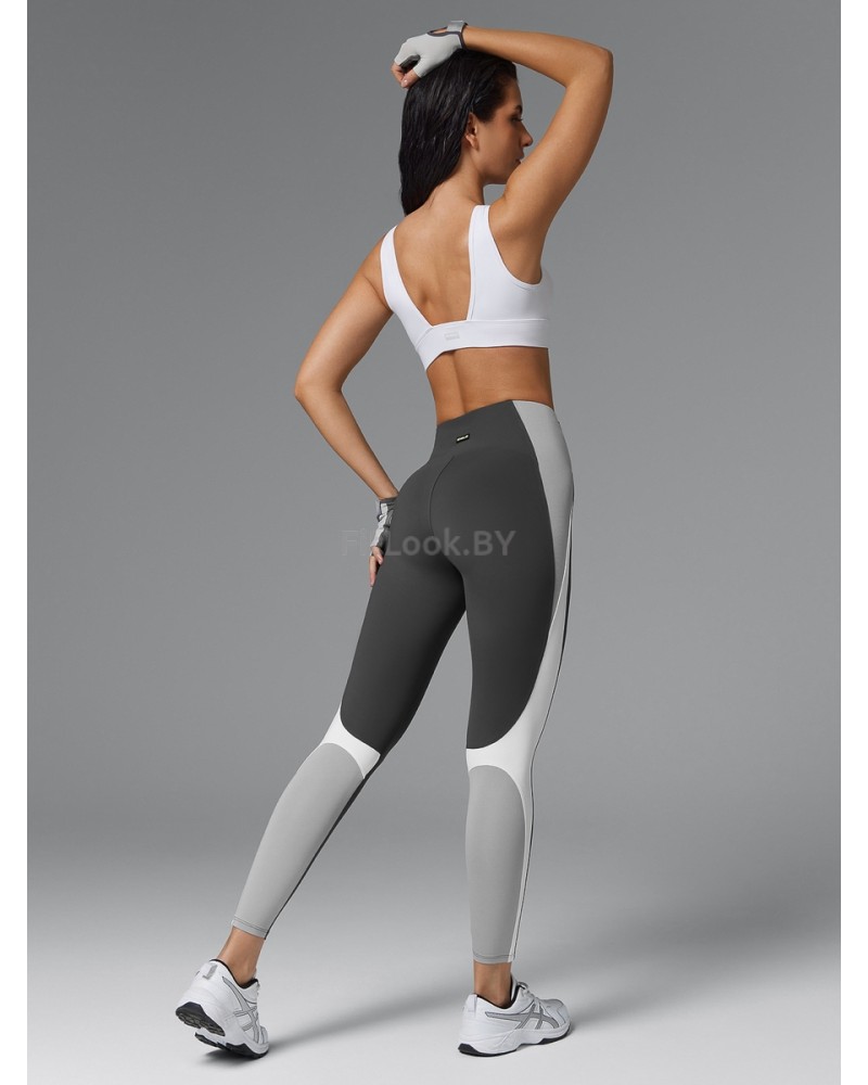 Спортивный топ-бра белый с лёгкой поддержкой