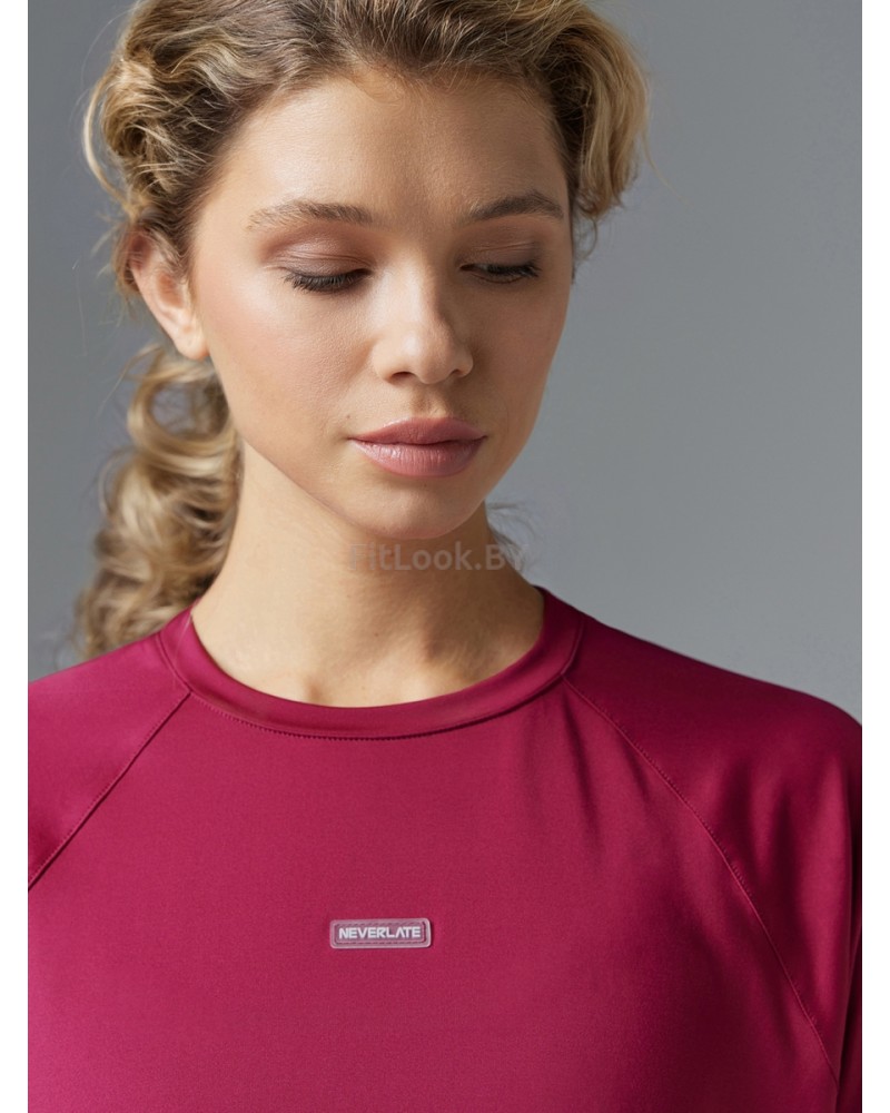 Бордовый рашгард Neverlate свободного кроя