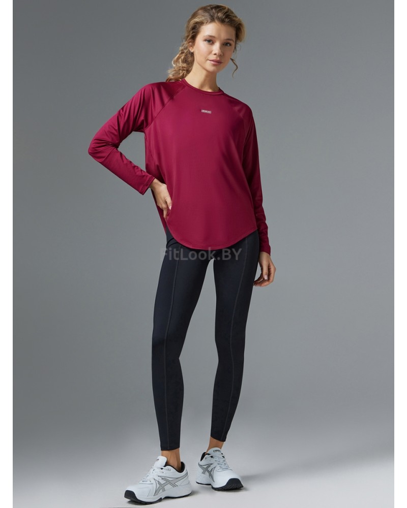 Бордовый рашгард Neverlate свободного кроя