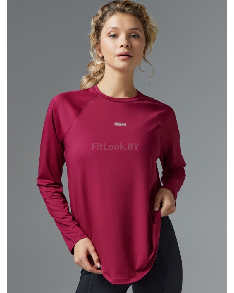 Бордовый рашгард Neverlate свободного кроя