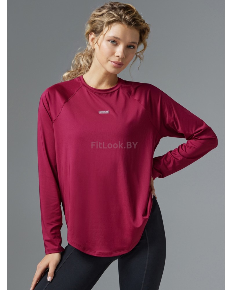 Бордовый рашгард Neverlate свободного кроя