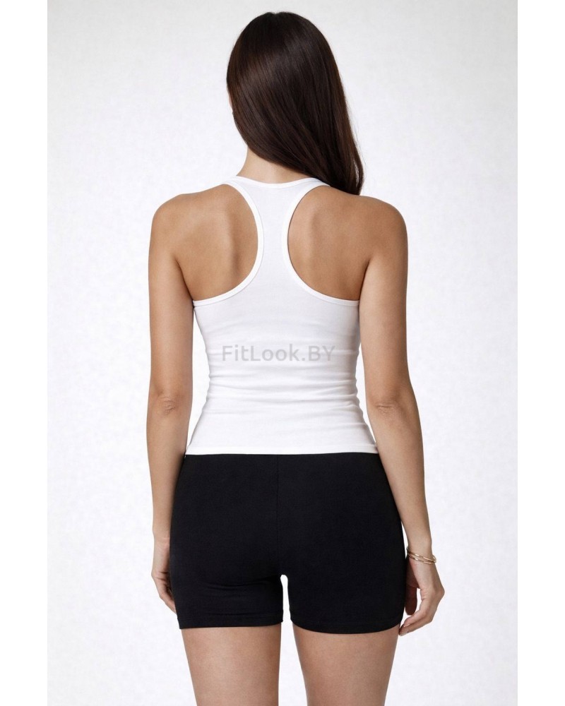 Белая спортивная майка с чашками TankTop White