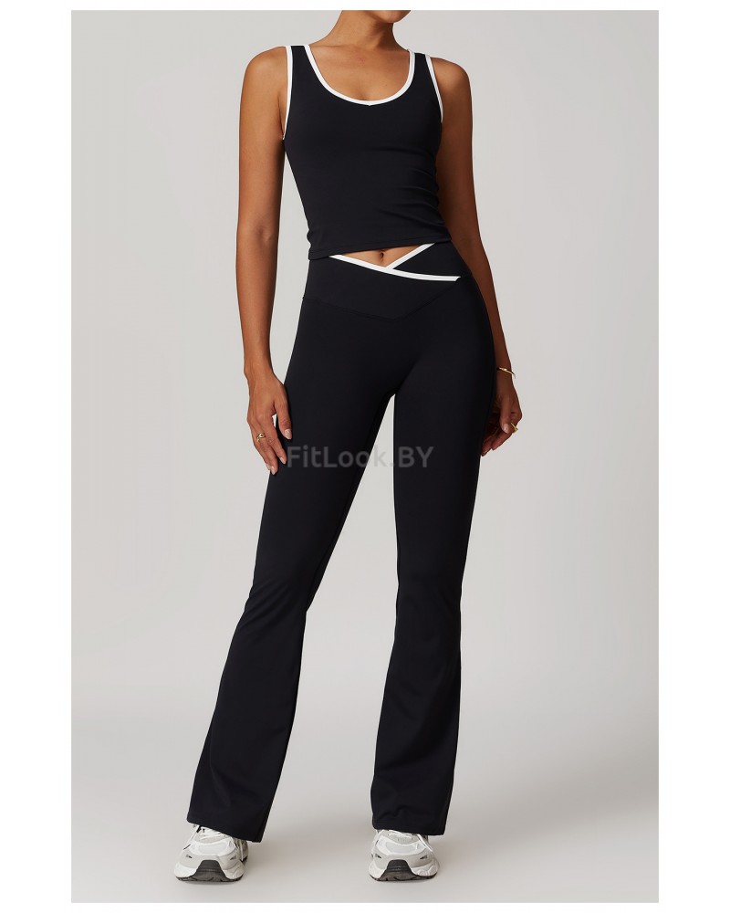 Спортивные брюки клёш Contour Black