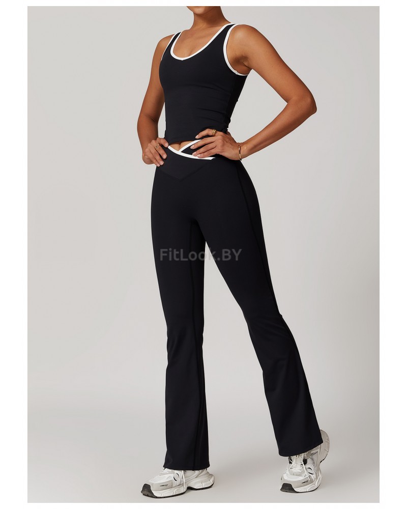 Спортивные брюки клёш Contour Black