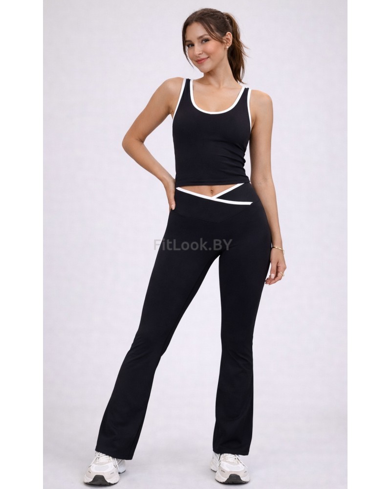 Спортивные брюки клёш Contour Black