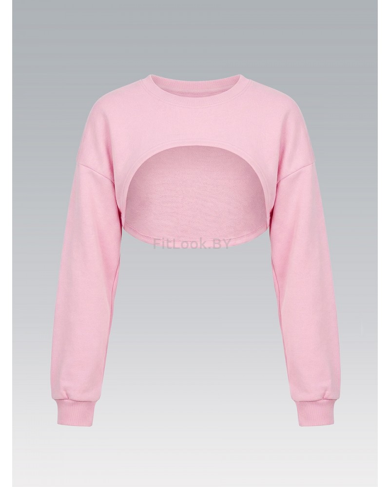 Свитшот NEVERLATE ультра кроп с удлиненной спиной и спущенной линией плеча 