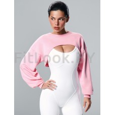Свитшот NEVERLATE Ultra Crop Pink