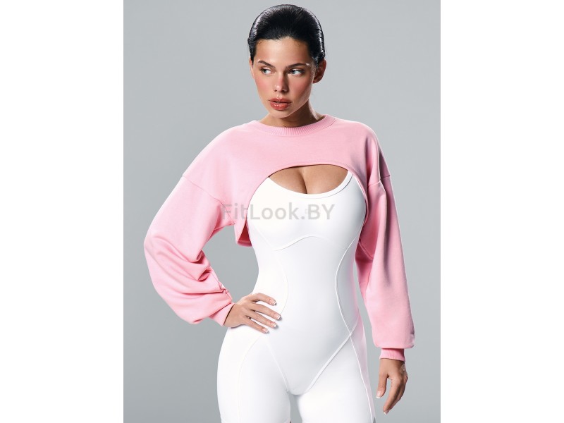 Свитшот NEVERLATE Ultra Crop Pink