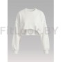 Укороченный свитшот объёмного кроя Crop Milky