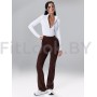 Брюки-клёш Flared Classic Brown Leo