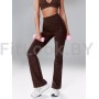 Брюки-клёш Flared Classic Brown Leo
