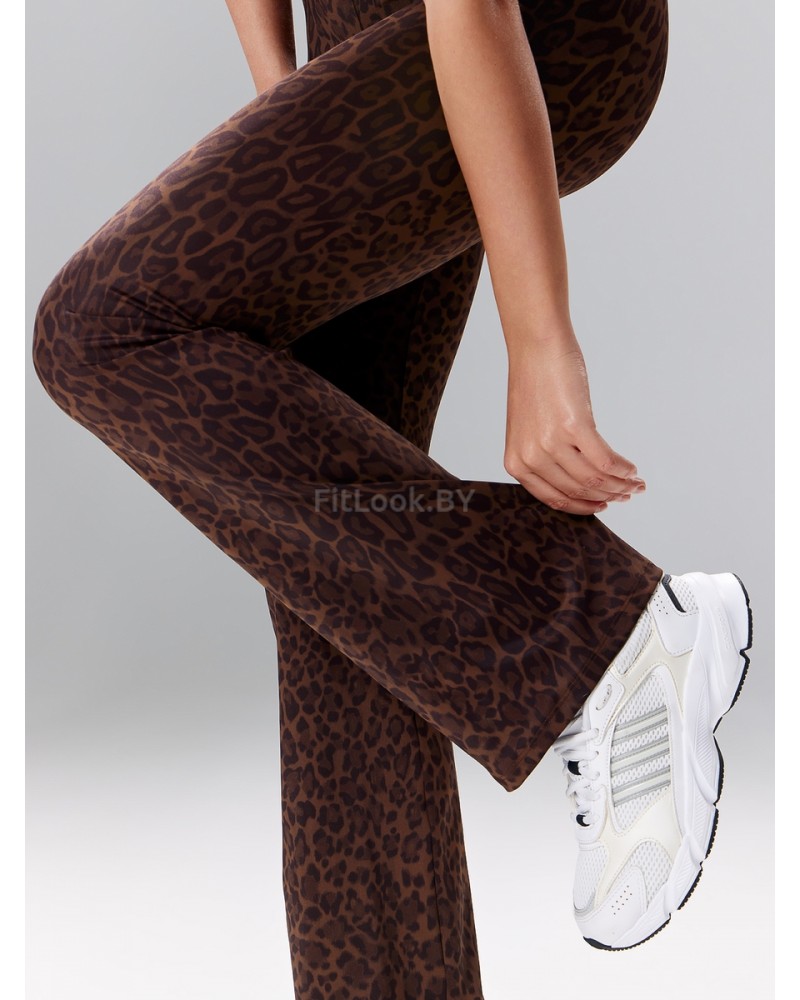 Брюки-клёш Flared Classic Brown Leo