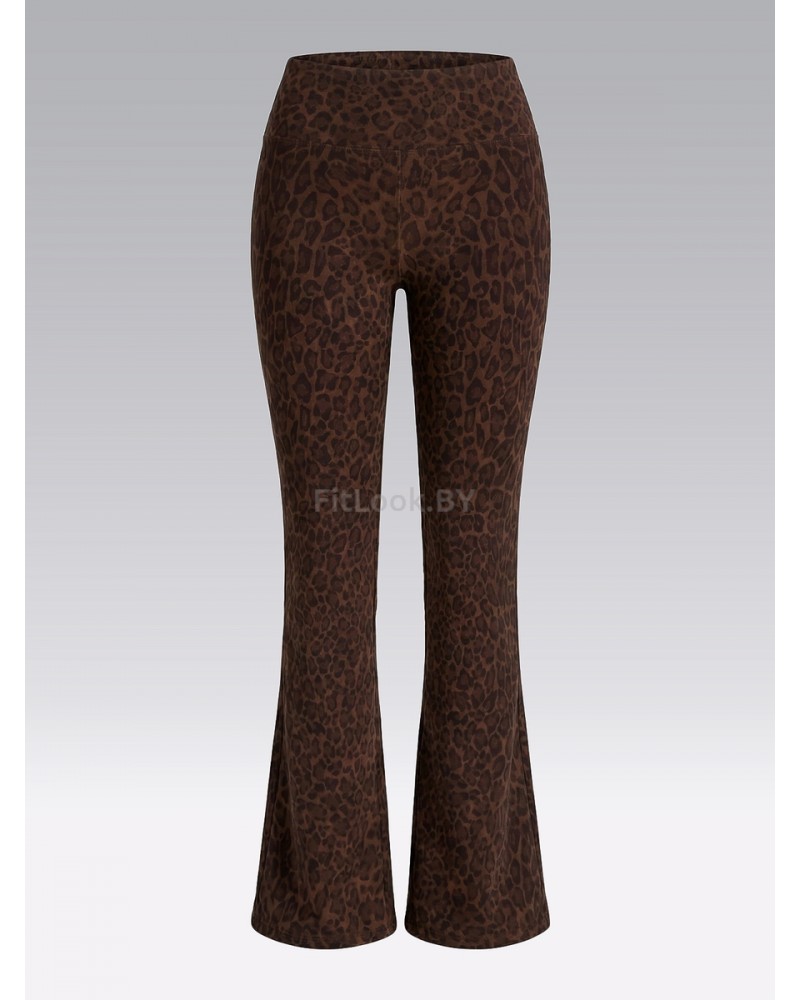 Брюки-клёш Flared Classic Brown Leo